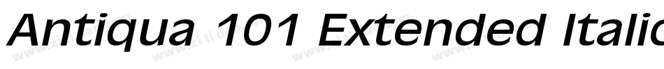 Antiqua 101 Extended Italic字体转换